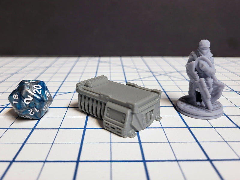 Sci-fi Scenery - Beds, tables, lockers - EC3D Design, Infinity, Legion, Scifi, Cyberpunk, Starfinder, ttrpg terrain, traveller, furniture-4
