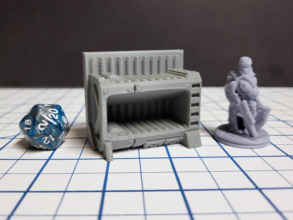 Sci-fi Scenery - Beds, tables, lockers - EC3D Design, Infinity, Legion, Scifi, Cyberpunk, Starfinder, ttrpg terrain, traveller, furniture-9
