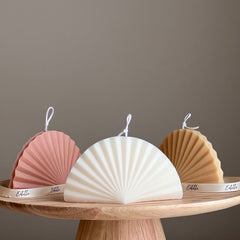 Origami Shell Soy Wax Candle | Home Decor-1