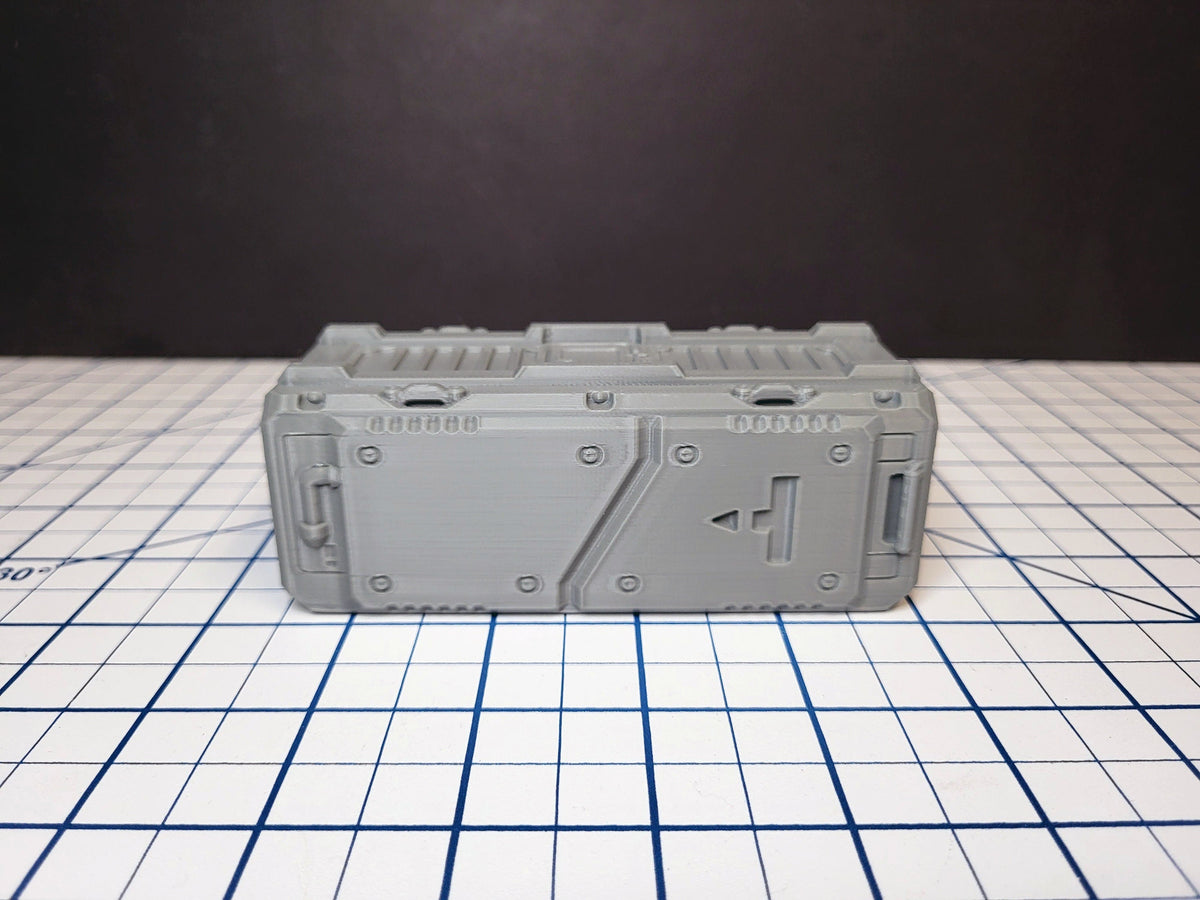 Shipping Container - Sci-fi Scenery - by EC3D, Infinity, Legion, Scifi, Cyberpunk, Starfinder, spaceport, space station, futuristic terrain-4