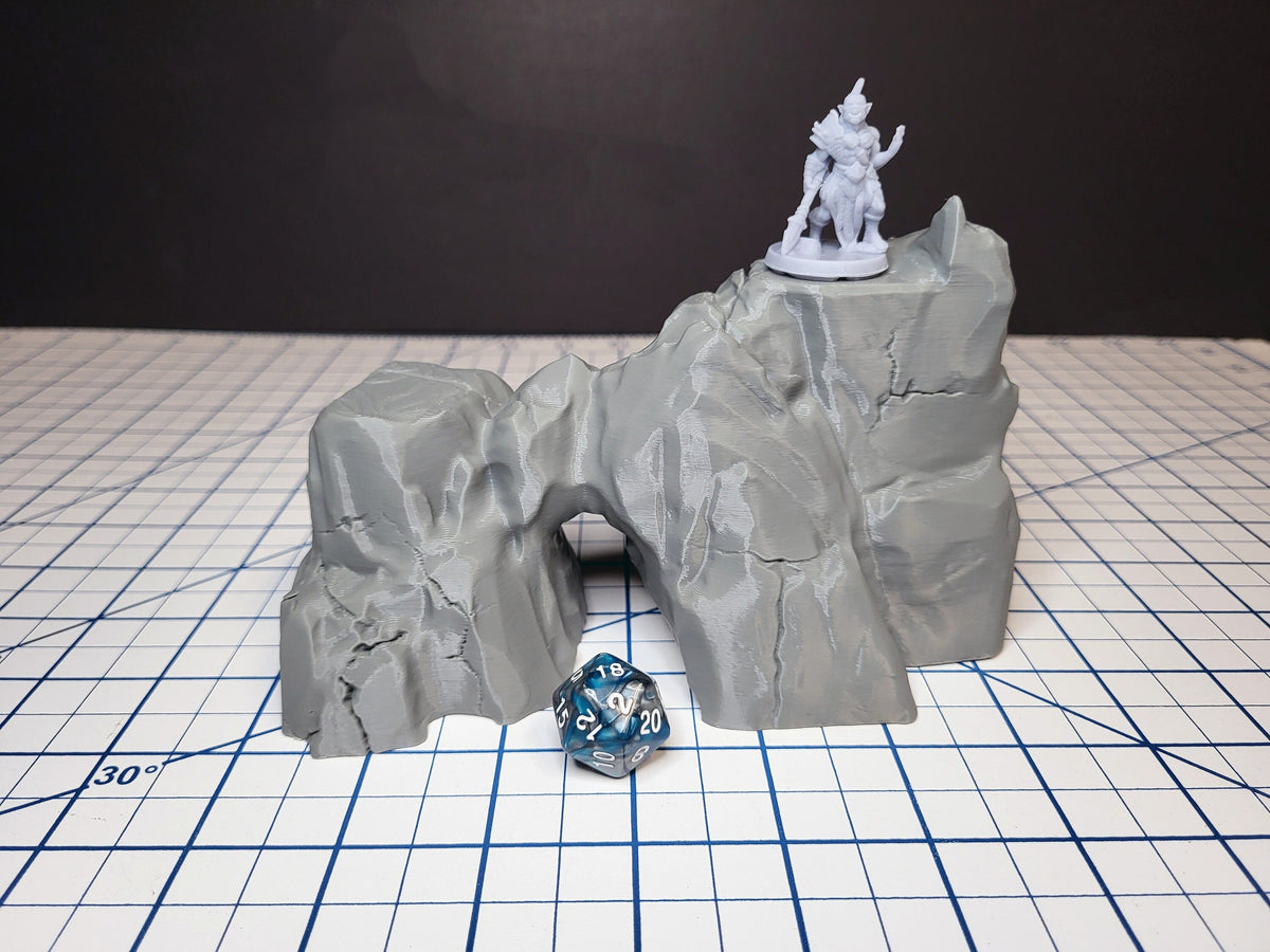Large Rock Terrain Set 1 - Scatter Scenery by EC3D, for TTRPGs and Wargaming - Mountain, Rocks, Canyon, DnD mini, Pathfinder, Tabletop-3
