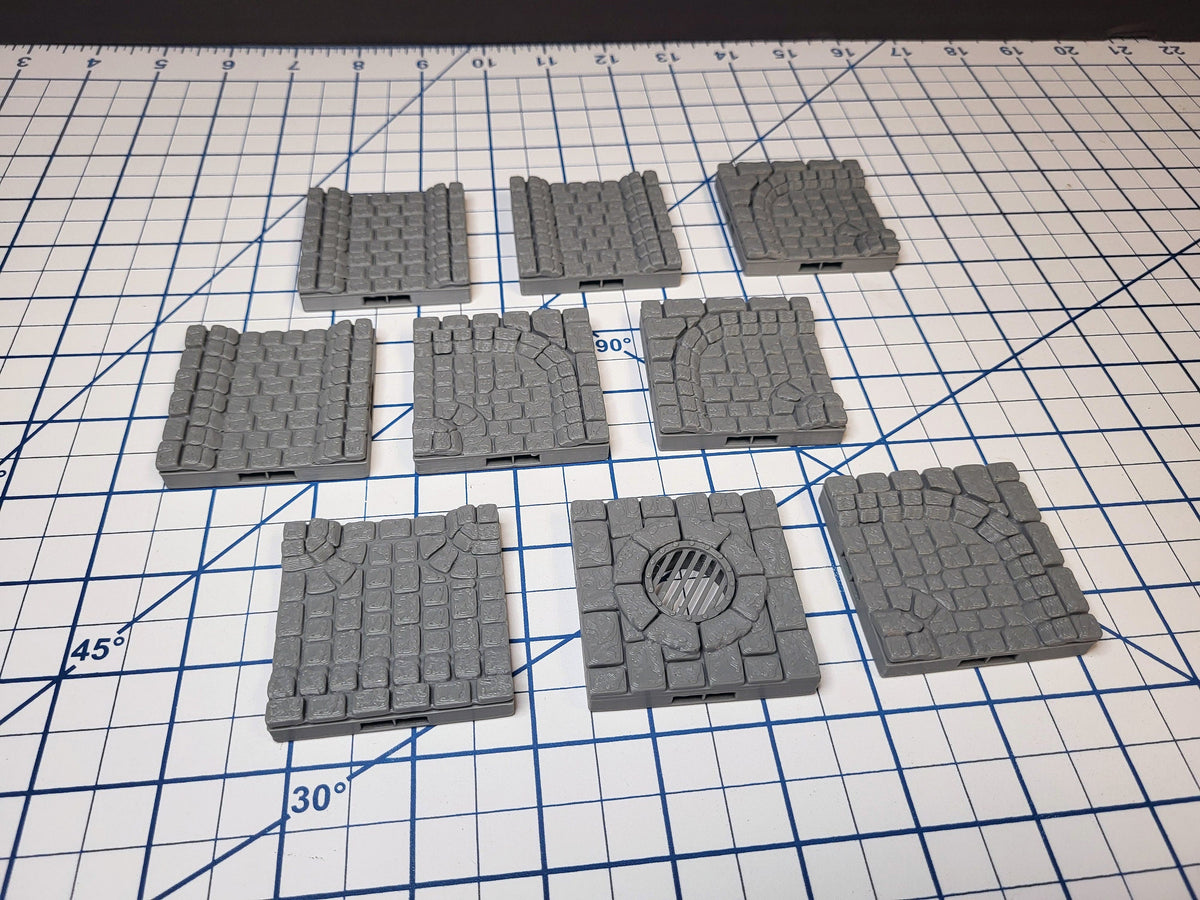 MAGNETIC Dungeon Tiles Sewer Starter Set - A complete set for your sewer encounter! | Dungeons And Dragons, D&D, Pathfinder, Dragonlock, DnD-3