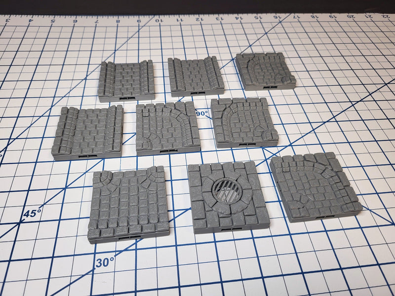 MAGNETIC Dungeon Tiles Sewer Starter Set - A complete set for your sewer encounter! | Dungeons And Dragons, D&D, Pathfinder, Dragonlock, DnD-3