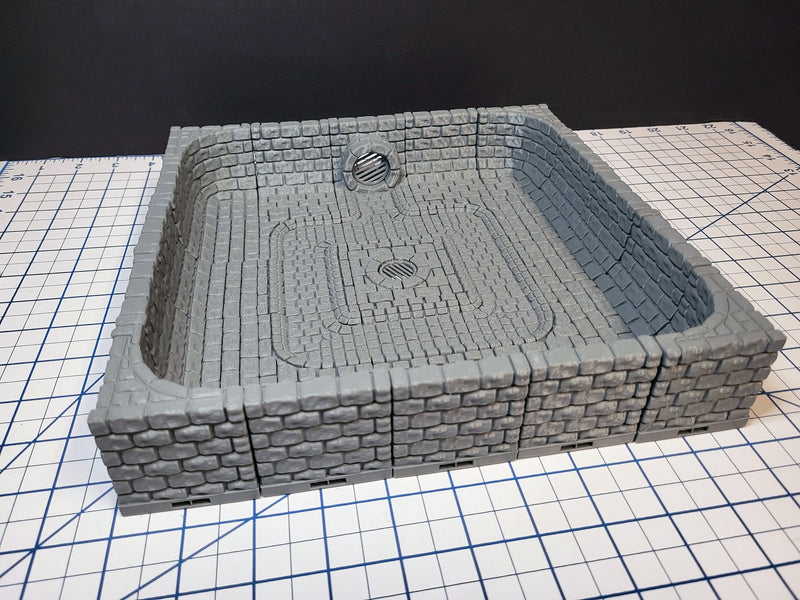MAGNETIC Dungeon Tiles Sewer Starter Set - A complete set for your sewer encounter! | Dungeons And Dragons, D&D, Pathfinder, Dragonlock, DnD-1