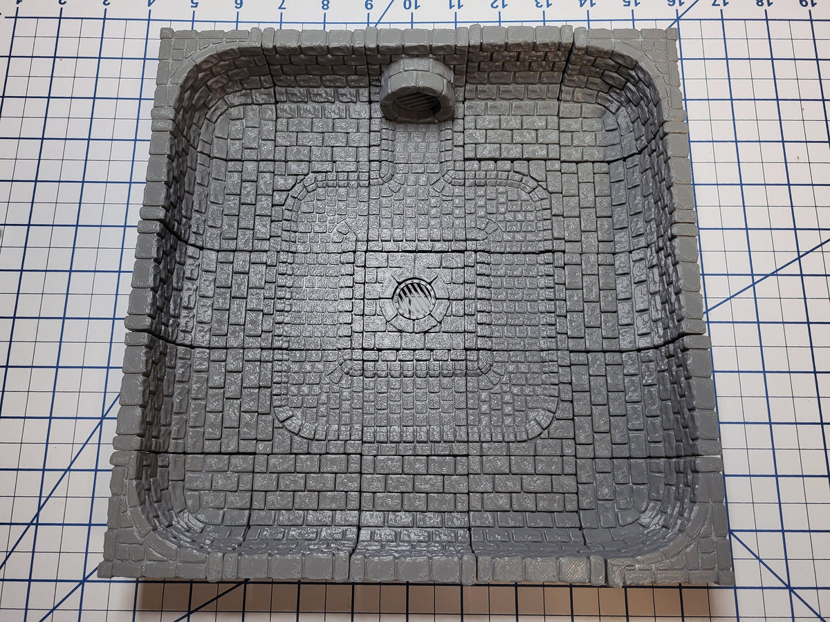 MAGNETIC Dungeon Tiles Sewer Starter Set - A complete set for your sewer encounter! | Dungeons And Dragons, D&D, Pathfinder, Dragonlock, DnD-5