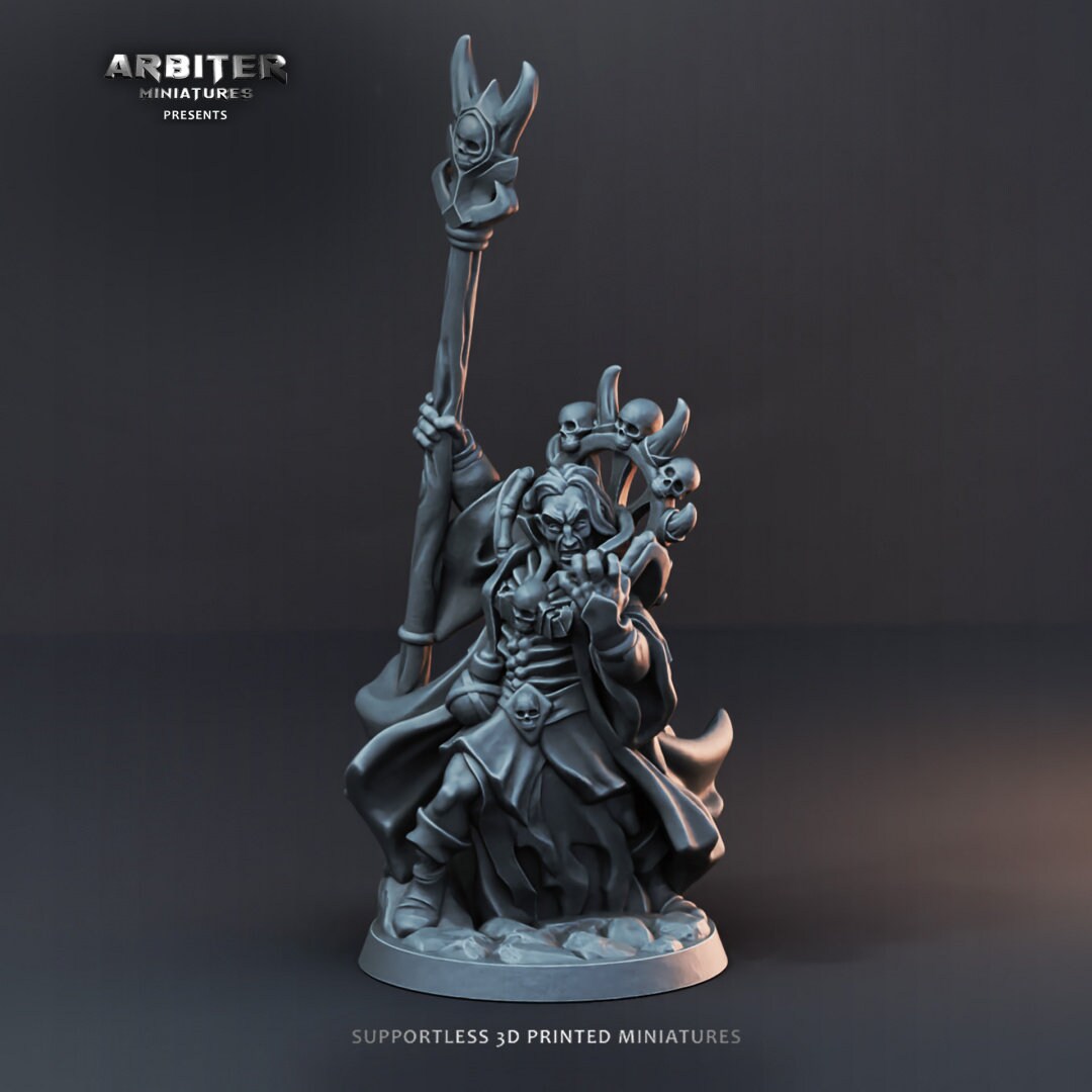 DnD Miniature Party Set 2 - 28mm Adventuring Group - Warlock | Rogue | Fighter Cleric/Paladin | Cleric | Barbarian | Pathfinder-5