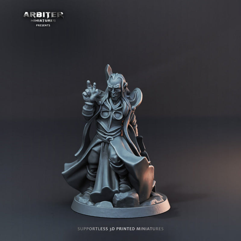 DnD Miniature Party Set 3 - 28mm Adventuring Group - Sorcerer | Rogue | Fighter | Ranger | Barbarian | Pathfinder-4