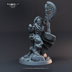 DnD Miniature Party Set 4 - 28mm Adventuring Group - Sorcerer | Rogue | Fighter | Ranger | Barbarian | Pathfinder-2