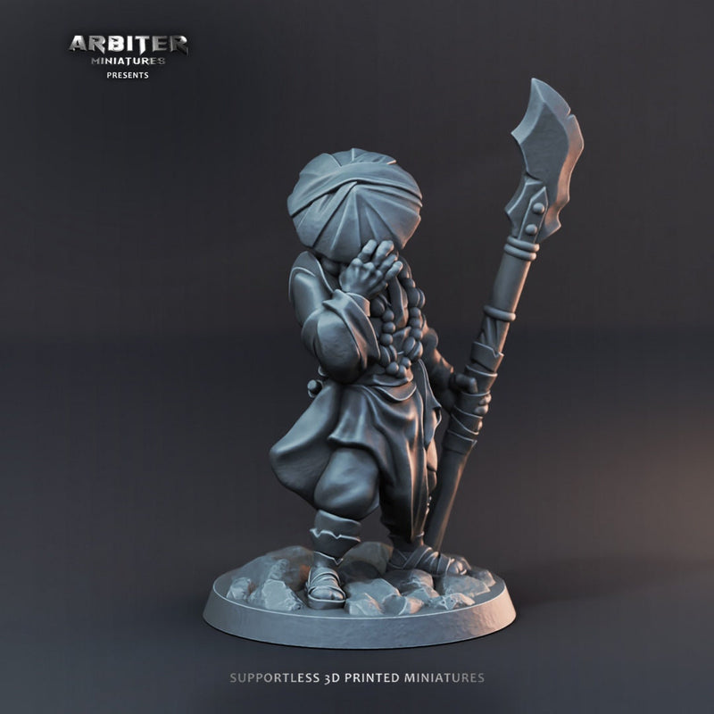 DnD Miniature Party Set 5 - 28mm Adventuring Group - Paladin | Monk | Sorcerer | Bard | Barbarian | Pathfinder-6
