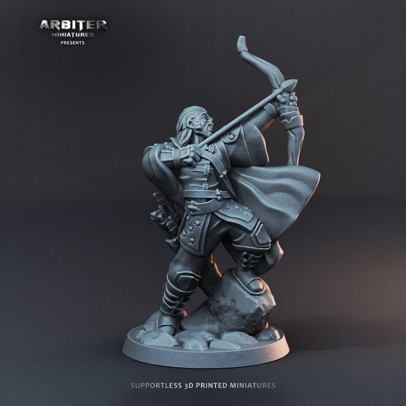 DnD Miniature Party Set 6 - 28mm Adventuring Group - Sorceress | Bard | Druid | Ranger | Barbarian | Pathfinder 2E | DnD 5E-6