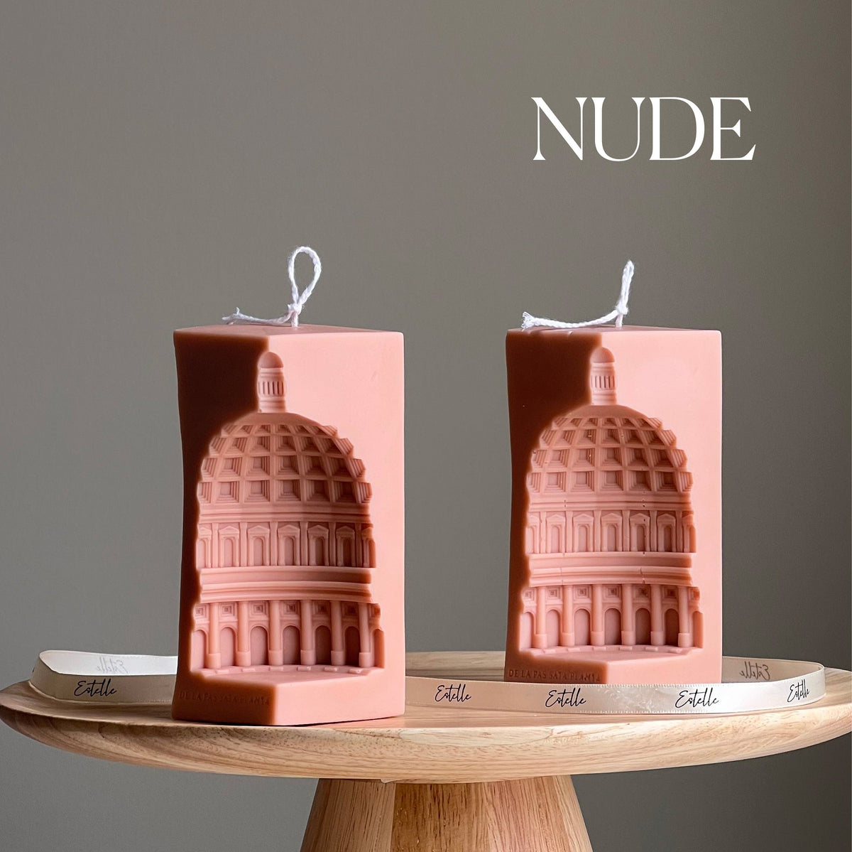 Capitol Architecture Candle: Decorative Soy Wax Pillar Candle-2