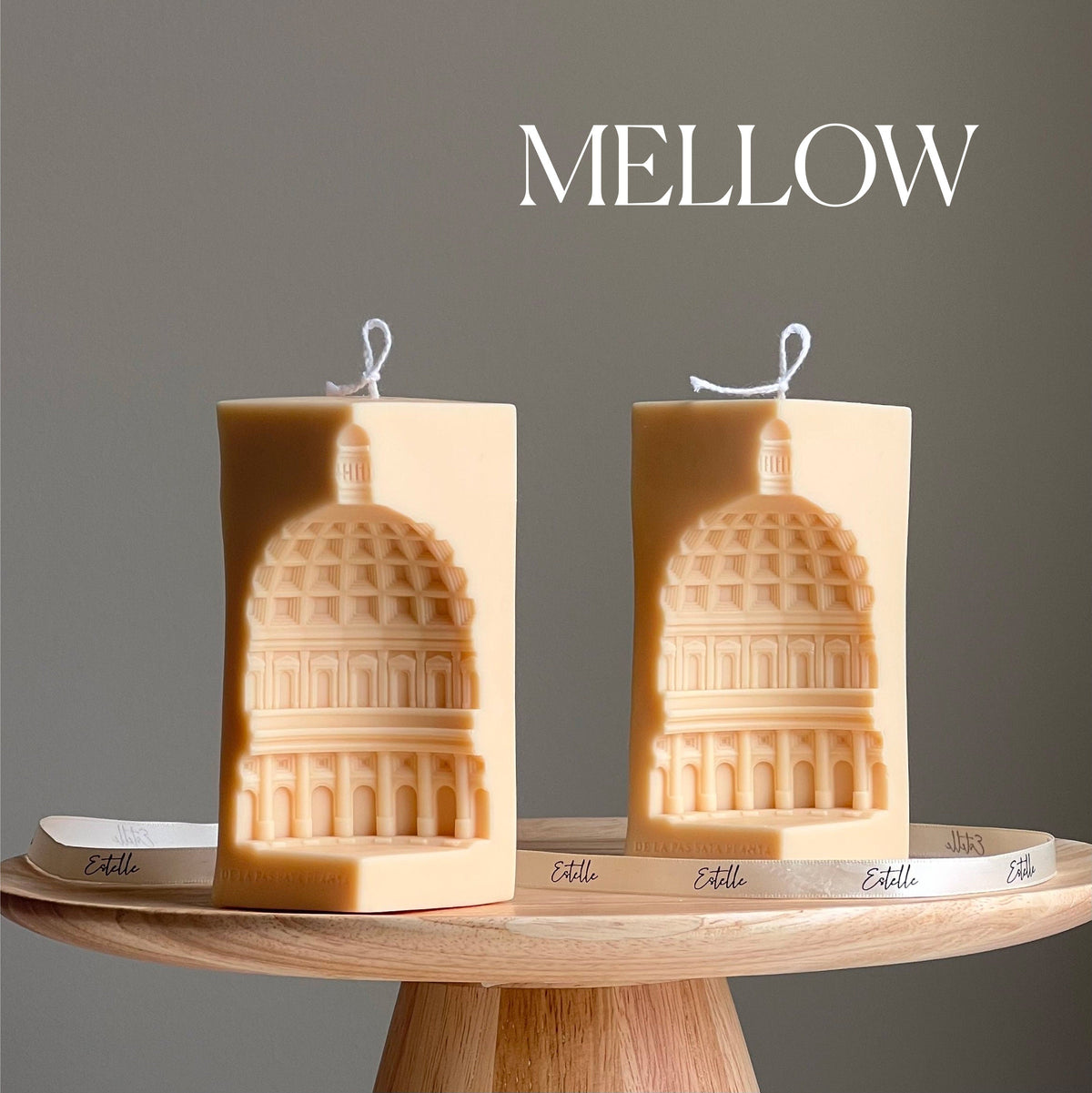 Capitol Architecture Candle: Decorative Soy Wax Pillar Candle-4