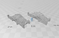 Wintry / Regular Ruins - DND & Wargaming Terrain - EC3D Wilds of Wintertide, Snow, Arctic, Cold, scatter scenery, Pathfinder 2E, Fantasy-9