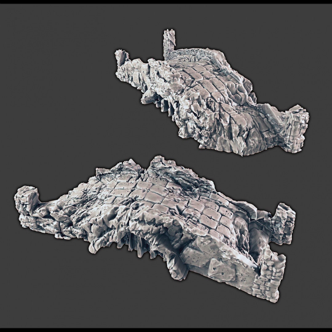 Wintry / Regular Ruins - DND & Wargaming Terrain - EC3D Wilds of Wintertide, Snow, Arctic, Cold, scatter scenery, Pathfinder 2E, Fantasy-8