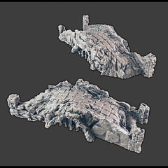 Wintry / Regular Ruins - DND & Wargaming Terrain - EC3D Wilds of Wintertide, Snow, Arctic, Cold, scatter scenery, Pathfinder 2E, Fantasy-8