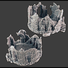 Wintry / Regular Ruins - DND & Wargaming Terrain - EC3D Wilds of Wintertide, Snow, Arctic, Cold, scatter scenery, Pathfinder 2E, Fantasy-6