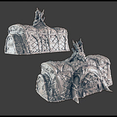 Ice Tribe Hut - Chieftain - DND Terrain - EC3D Wilds of Wintertide - Snow, Igloo, Arctic, Cold, Leader, Pathfinder 2E, Fantasy, Medieval,-1