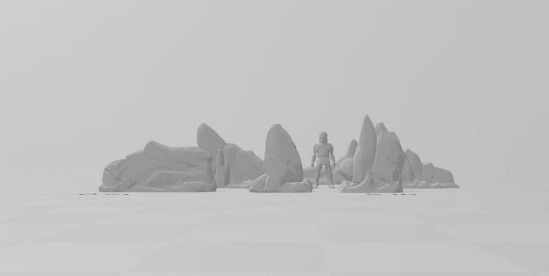 Icy Walls Set - DND Terrain - EC3D Wilds of Wintertide - Snow, Arctic, Cold, cover, terrain, scatter scenery, Pathfinder 2E, Fantasy-4
