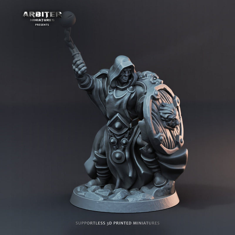 DnD Miniature Party Set 1 - 28mm Adventuring Group - Monk | Rogue | Fighter (Cleric/Paladin) | Ranger | Sorceress - Ready for action!-2