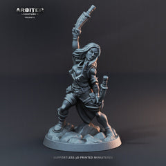 DnD Miniature Party Set 1 - 28mm Adventuring Group - Monk | Rogue | Fighter (Cleric/Paladin) | Ranger | Sorceress - Ready for action!-5