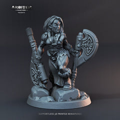DnD Miniature Party Set 2 - 28mm Adventuring Group - Warlock | Rogue | Fighter Cleric/Paladin | Cleric | Barbarian | Pathfinder-4