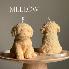 Handmade Puppy Soy Wax Candle: Sculptural Home Decor Gift-4