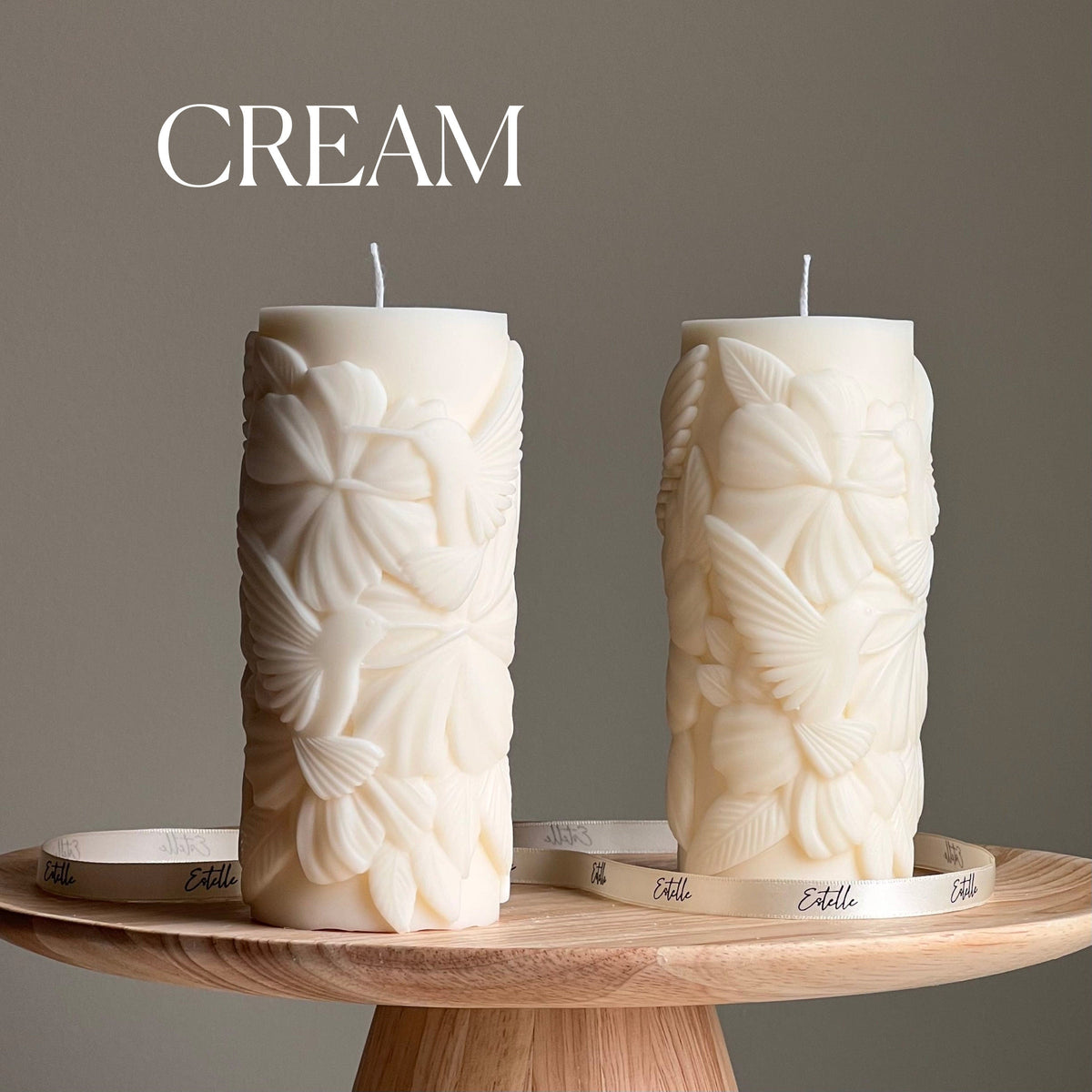 Colibri Soy Pillar Candle: Sculptural Home Decor-2