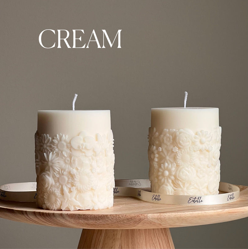 Sculptural Flower Candle | Soy Wax Home Decor-2