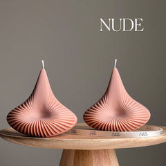 Handmade Ribbed Pyramid Soy Candle | Unique Home Decor-2
