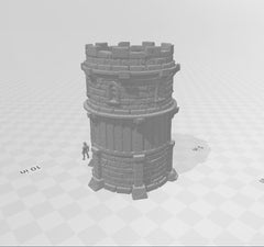 Watchtower - DND & Wargaming Terrain - EC3D Wintertide, Snow, Arctic, scatter scenery, Pathfinder 2E, Fantasy Nature Rock, Medieval Fantasy-5