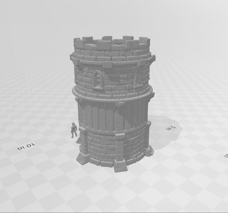 Watchtower - DND & Wargaming Terrain - EC3D Wintertide, Snow, Arctic, scatter scenery, Pathfinder 2E, Fantasy Nature Rock, Medieval Fantasy-5