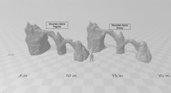 Rocky and Mountain Spines - DND & Wargaming Terrain - EC3D Wintertide, Snow, Arctic, scatter scenery, Pathfinder 2E, Fantasy Nature Rock-2