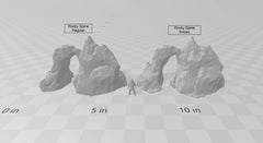 Rocky and Mountain Spines - DND & Wargaming Terrain - EC3D Wintertide, Snow, Arctic, scatter scenery, Pathfinder 2E, Fantasy Nature Rock-3
