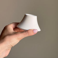 Round Jesmonite Candlestick Holder: Minimalist Table Decor-4