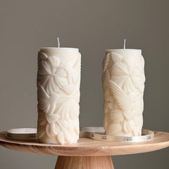 Colibri Soy Pillar Candle: Sculptural Home Decor-1