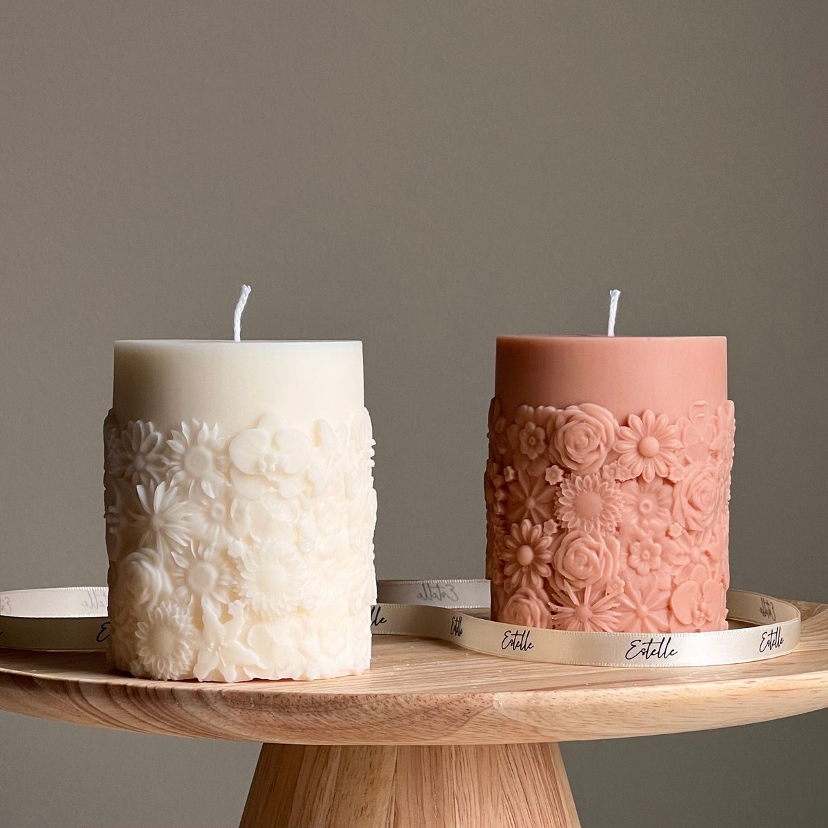 Sculptural Flower Candle | Soy Wax Home Decor-1