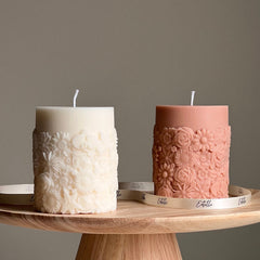 Sculptural Flower Candle | Soy Wax Home Decor-1