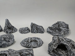 20 Rock Bundle - DND & Wargaming Terrain - EC3D Heroes Hoard, scatter scenery, Pathfinder 2E, Fantasy, Nature, Rocks, Outdoor, Mountain-4