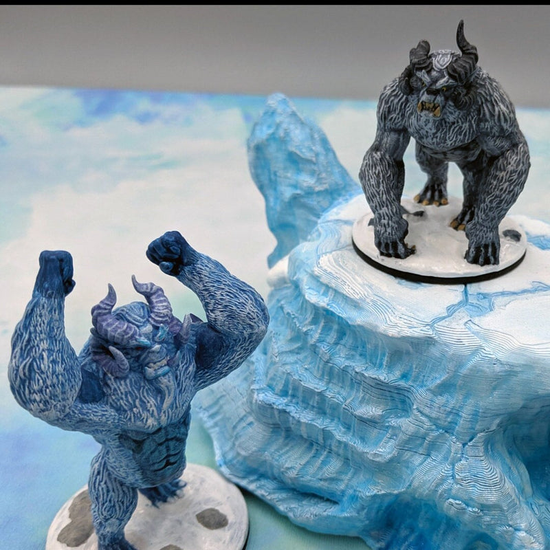 Yeti - DND mini - EC3D Wintertide, Winter Miniature | Elephant | Animal | Cold | 32mm | Snow | Arctic | Pathfinder | Large Monster | Wendigo-1