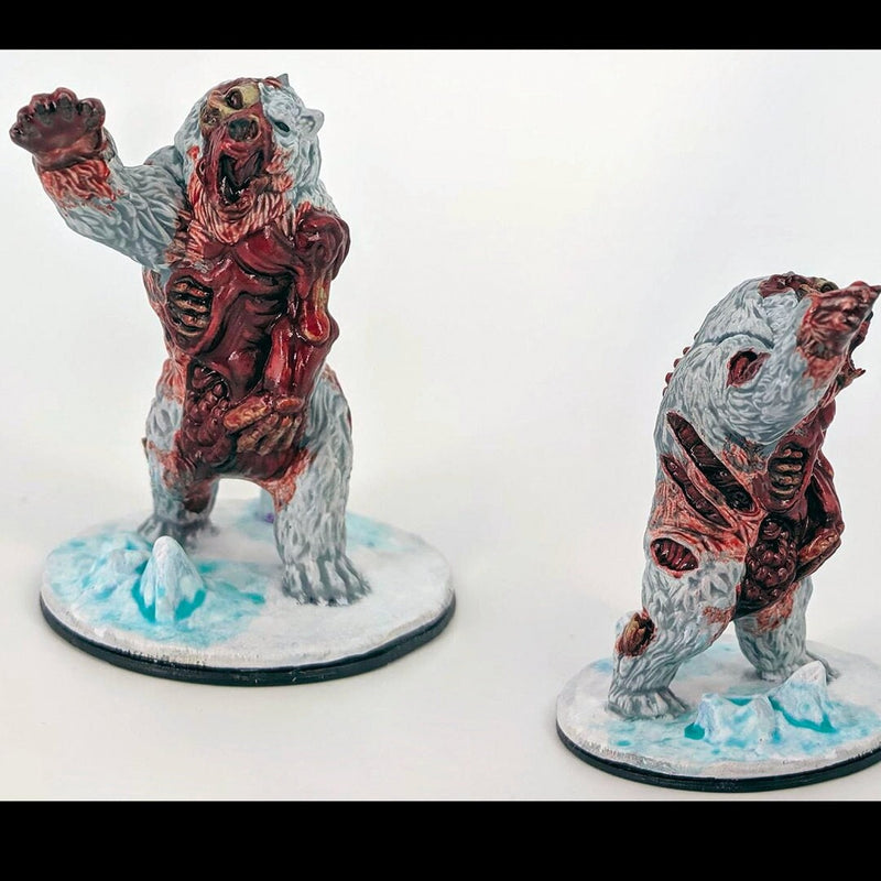Undead Bear - DND mini - EC3D Wintertide, Winter Miniature | Bear | Animal | Cold | 32mm | Snow | Arctic | Pathfinder | Large Monster-1