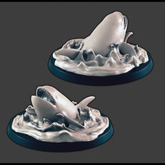 Orca - DND mini - EC3D Wintertide, Winter Miniature | Animal | Cold | 32mm | Snow | Arctic | Pathfinder | Whale | Ocean | Aquatic-1