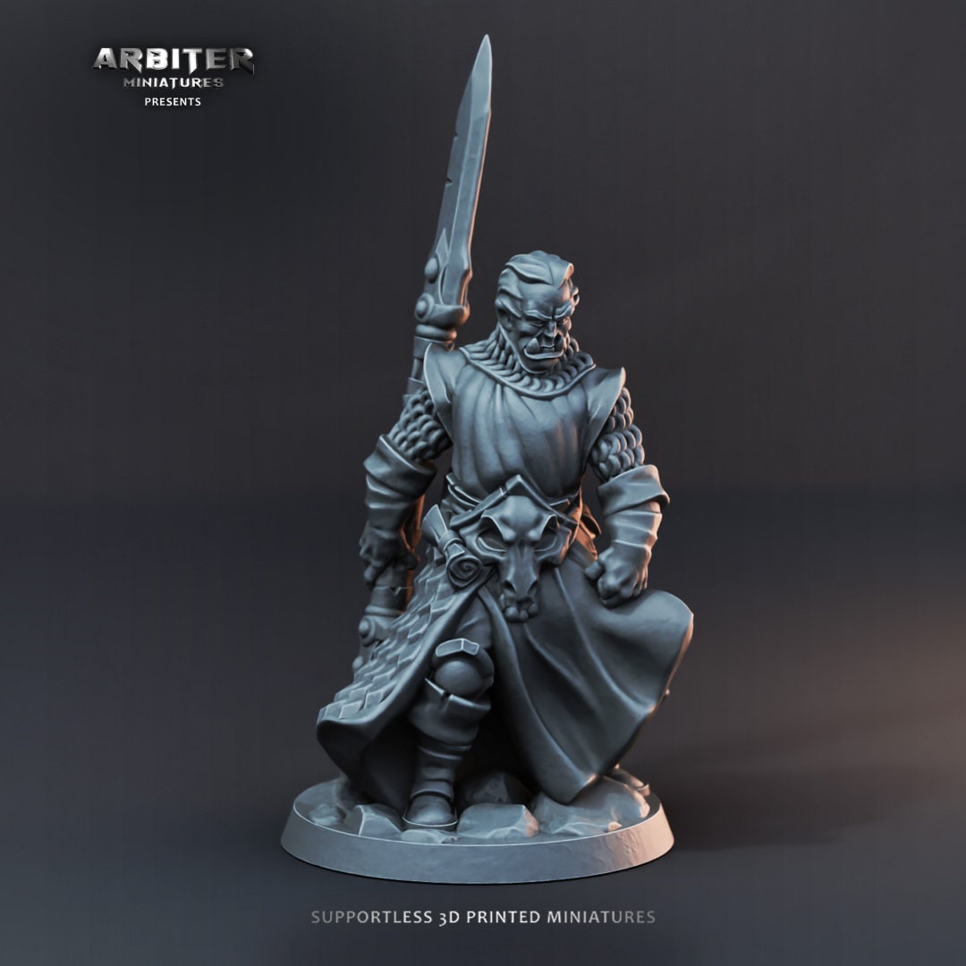 DnD Miniature Party Set 4 - 28mm Adventuring Group - Sorcerer | Rogue | Fighter | Ranger | Barbarian | Pathfinder-6