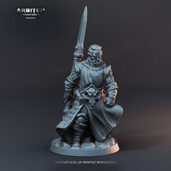 DnD Miniature Party Set 4 - 28mm Adventuring Group - Sorcerer | Rogue | Fighter | Ranger | Barbarian | Pathfinder-6