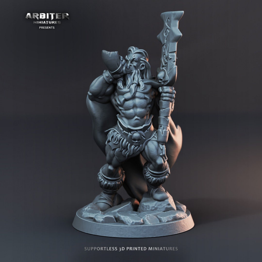 DnD Miniature Party Set 5 - 28mm Adventuring Group - Paladin | Monk | Sorcerer | Bard | Barbarian | Pathfinder-4