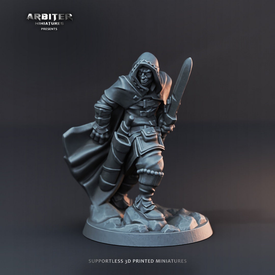 DnD Miniature Party Set 5 - 28mm Adventuring Group - Paladin | Monk | Sorcerer | Bard | Barbarian | Pathfinder-7