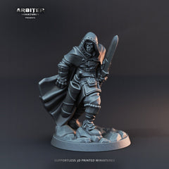 DnD Miniature Party Set 5 - 28mm Adventuring Group - Paladin | Monk | Sorcerer | Bard | Barbarian | Pathfinder-7