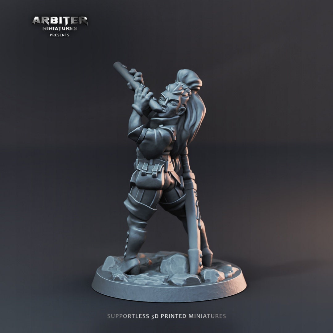 DnD Miniature Party Set 5 - 28mm Adventuring Group - Paladin | Monk | Sorcerer | Bard | Barbarian | Pathfinder-5