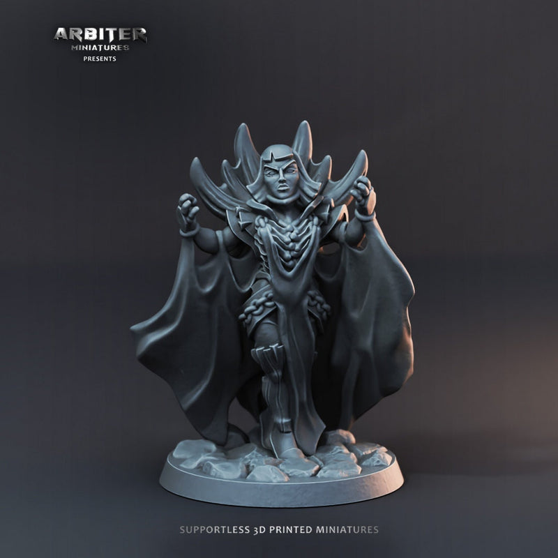DnD Miniature Party Set 6 - 28mm Adventuring Group - Sorceress | Bard | Druid | Ranger | Barbarian | Pathfinder 2E | DnD 5E-5
