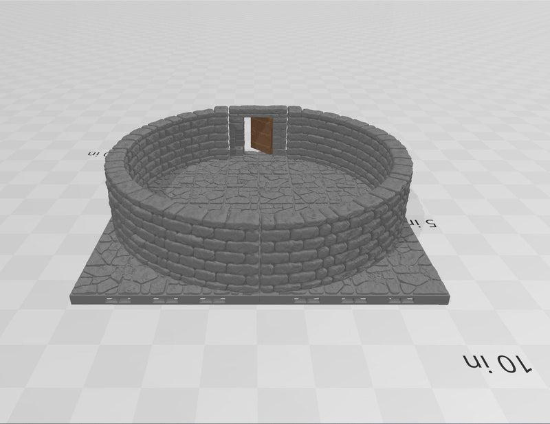 MAGNETIC Dungeon Tiles Large Round Room - Dungeon Theme | Tabletop Terrain | Dungeons And Dragons, D&D, Pathfinder, Wargaming Dragonlock-2