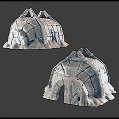 Hunter Igloo - DND & Wargaming Terrain - EC3D Wilds of Wintertide, Fantasy, Snow, Arctic, Cold, scatter scenery, Pathfinder 2E, Fantasy-1